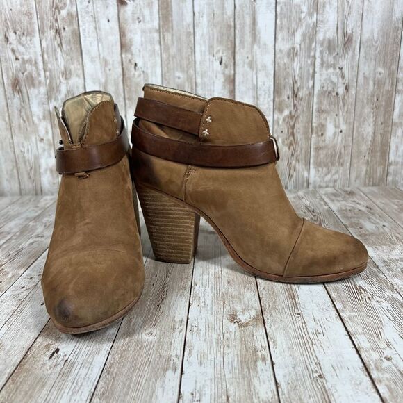 Rag and Bone Harrow warm brown leather boots womens 8 - Picture 4 of 10